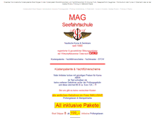 Tablet Screenshot of mag-seefahrtschule.com